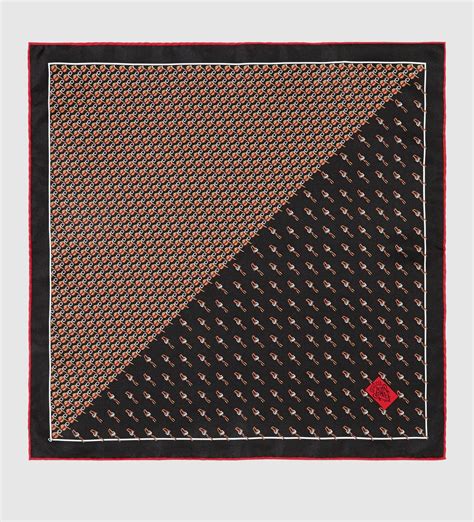 gucci pocket square replica|luxury silk pocket squares.